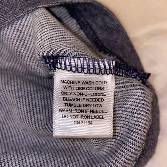 Ocean and Coast XXL Pullover Zippered Neck Blue Distressed Heather - Picture 11 of 15